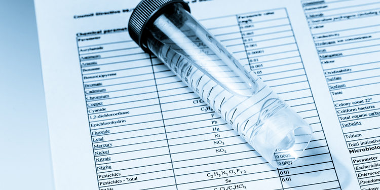 chemical test of drinking water